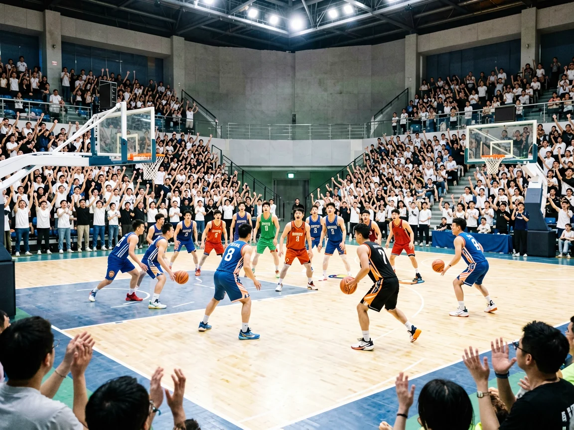 篮球馆蓄势待发NBA附加赛